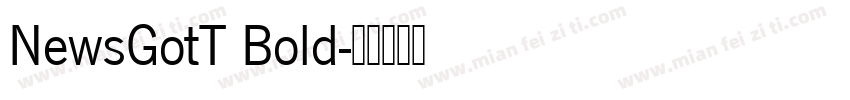 NewsGotT Bold字体转换